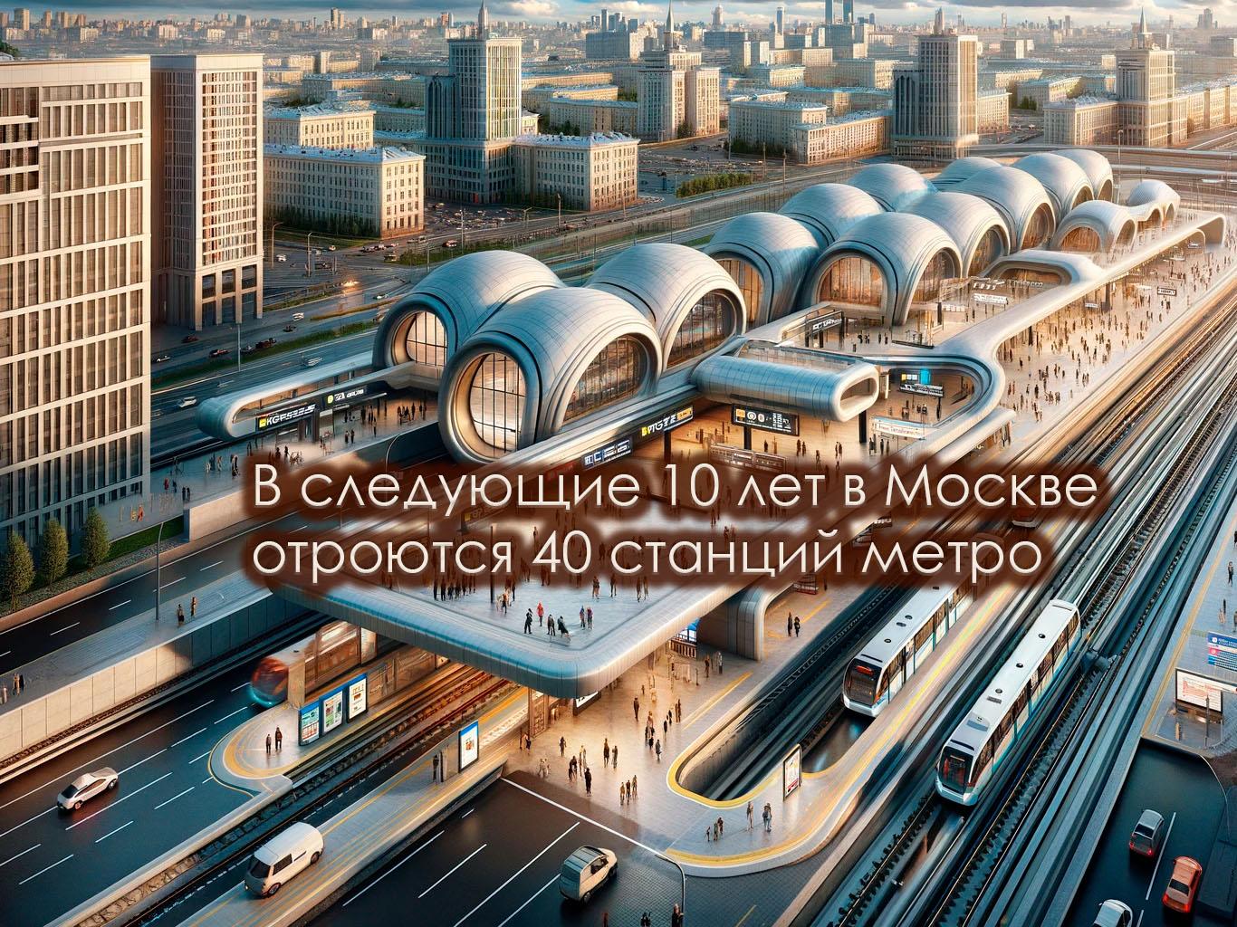 40 новых станций метро в Москве