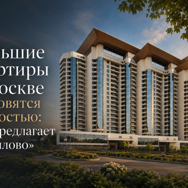 Большие квартиры в Москве становятся редкостью: что предлагает «Вавилово»